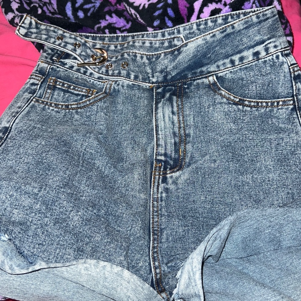 Denim shorts